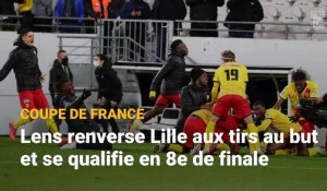 Coupe de France : le RC Lens renverse Lille aux tirs au but et se qualifie en 8e de finale