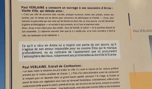 Inauguration du chemin Paul-Verlaine à Saint Laurent Blangy, présentation des panneaux de l’exposition temporaire