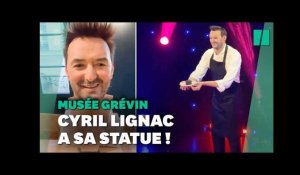 Au musée Grévin, Cyril Lignac se retrouve "en tête à tête avec sa tête"