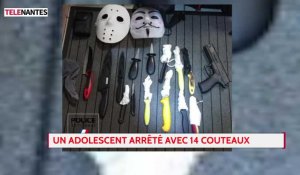 Nantes : un adolescent arrêté en possession de 14 couteaux