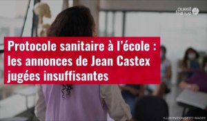 VIDÉO. Protocole sanitaire à l’école : les annonces de Jean Castex jugées insuffisantes