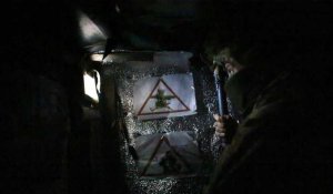 Images des soldats ukrainiens dans les tranchées de l'est de l'Ukraine