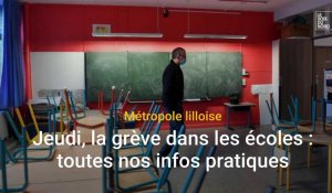 Grève dans les écoles à Lille et dans la métropole lilloise : toutes nos infos pratiques pour ce jeudi