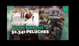 États-Unis: le record de lancer de peluches battu lors de ce match de hockey
