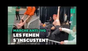 Des Femen s'invitent à "la marche pour la vie" contre l'IVG à Paris
