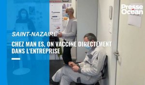 VIDÉO. À Saint-Nazaire, les salariés de Man ES vaccinés au sein même de l'entreprise