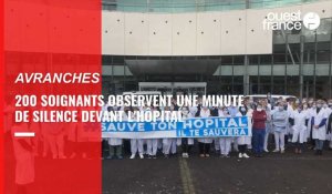 VIDÉO. Une minute de silence pour défendre l'hôpital public à Avranches