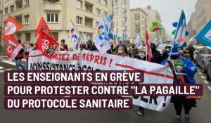 Face à la "pagaille" des protocoles sanitaires, les enseignants en grève dans la Marne, l'Aisne et les Ardennes