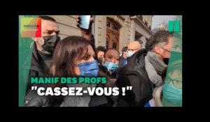 Manif des profs: Anne Hidalgo chahutée dans le cortège à Paris