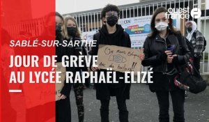 VIDÉO. À Sablé-sur-Sarthe, une centaine de lycéens en grève au lycée Raphaël-Elizé