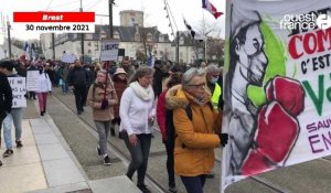 VIDÉO. Plus de 300 manifestants contre le passe sanitaire à Brest 