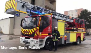 Présentation de la nouvelle échelle pivotante combinée des pompiers de Châlons-en-Champagne