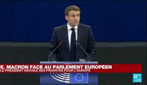 Macron dévoile ses priorités pour l'Europe face au Parlement européen