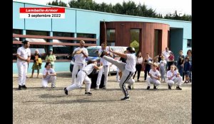 Démonstration de capoeira au forum des associations de Lamballe-Armor
