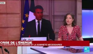 Emmanuel Macron défend une réponse européenne à la crise de l'énergie