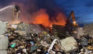Incendie au centre de valorisation des déchets de Beaumerie-Saint-Martin
