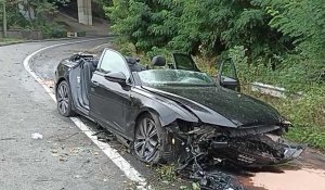 Accident spectaculaire à Verviers : 3 blessés après qu'une Audi a dévalé un talus