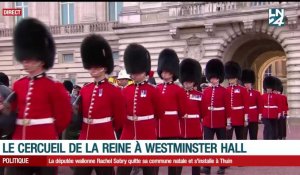 Le cercueil de la Reine à Westminster Hall