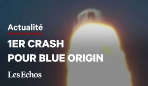 1er crash impressionnant pour la fusée New Shepard de Blue Origin