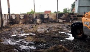 Après l’incendie du hangar de la ferme Castelain à Bachy