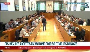 Des mesures adoptées en Wallonie pour soutenir les ménages