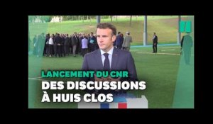 "Les absents ont toujours tort" : Emmanuel Macron lance le début du CNR