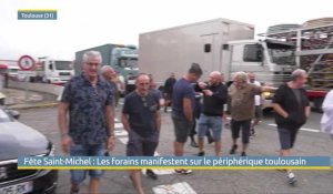 Fête Saint-Michel : Les forains manifestent sur le périphérique toulousain