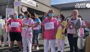 VIDÉO. À Cholet, le personnel soignant de la maison de retraite Les cordeliers manifeste pour de meilleures conditions de travail
