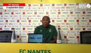 VIDÉO. FC Nantes - Antoine Kombouaré : « Après la défaite à Qarabag, il y a de la colère… »