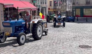 Des tracteurs venus de Belgique pour découvrir la Champagne