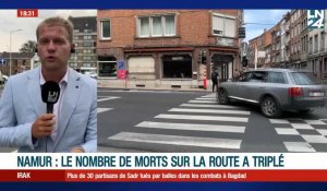 Le nombre de tués sur les routes a triplé à Namur
