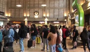 Gare d'Amiens bondé suite à un incident technique sur la voie Amiens-Paris