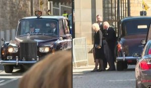 Le roi Charles III et la reine consort Camilla arrivent au palais d'Holyrood à Edimbourg