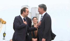 A Brest, visite du ministre de la Défense australien Richard Marles