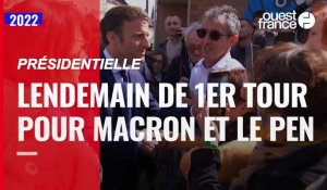 VIDÉO. Présidentielle : Macron et Le Pen en déplacement au lendemain du premier tour