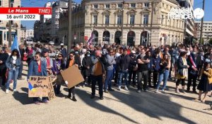 VIDÉO. Au Mans, une manifestation contre l’extrême droite réunit 200 personnes samedi 16 avril