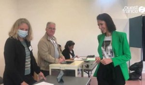 VIDÉO. Présidentielle : la députée européenne Valérie Hayer a voté à Laval 