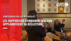 VIDÉO. Présidentielle : à Cholet, les supporters d'Emmanuel Macron savourent l'annonce de sa réélection