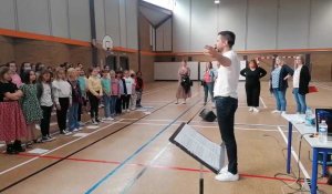 Sains-en-gohelle : les enfants chantent pour Lille 3000