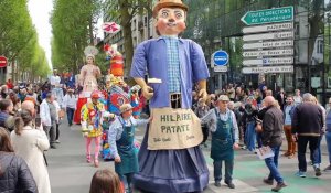 Lill, défilé des géants sur le boulevard de la Liberté fermé