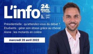 Le JT des Hauts-de-France du mercredi 20 avril 2022