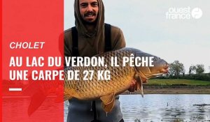 VIDÉO. « Des pêches comme ça, je ne suis pas sûr d’en faire de sitôt » : à Cholet, une belle prise de 27 kg