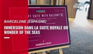 VIDÉO. Découvrez la suite royale du Wonder of the seas, le plus gros paquebot du monde.