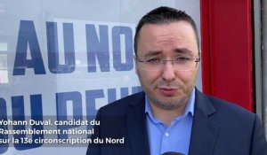 Interview de Yohann Duval, candidat du Rassemblement national sur la 13e circonscription du Nord