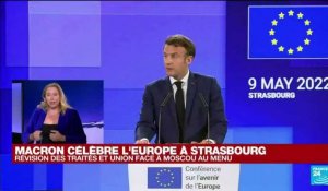 Journée de l'Europe : E. Macron favorable à la révision des traités de l'UE