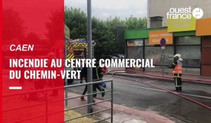 VIDÉO. Incendie au centre commercial du Chemin-Vert à Caen