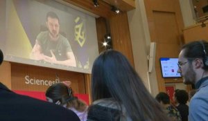 Discours de Zelensky à Sciences Po Paris: réactions d'étudiants