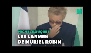 Muriel Robin en larmes pour un hommage à "l'immense Michel Bouquet"