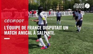 VIDÉO. Angers. L'équipe de France de cécifoot au stade de Salpinte pour un match amical international