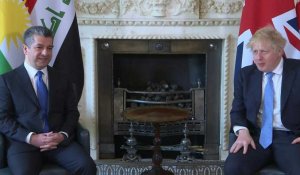 Le Premier ministre britannique accueille son homologue kurde d'Irak à Downing Street